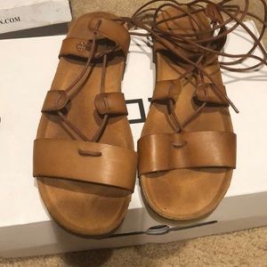 Lace up gladiator sandals